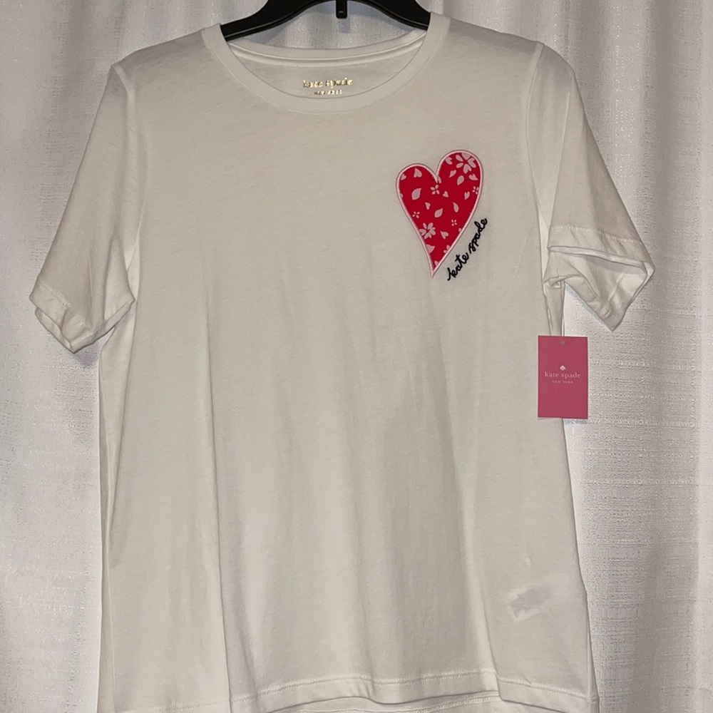 kate spade heart tee NWT
